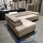 Narożnik PETER L - Monolith 02 - beżowy - OUTLETU