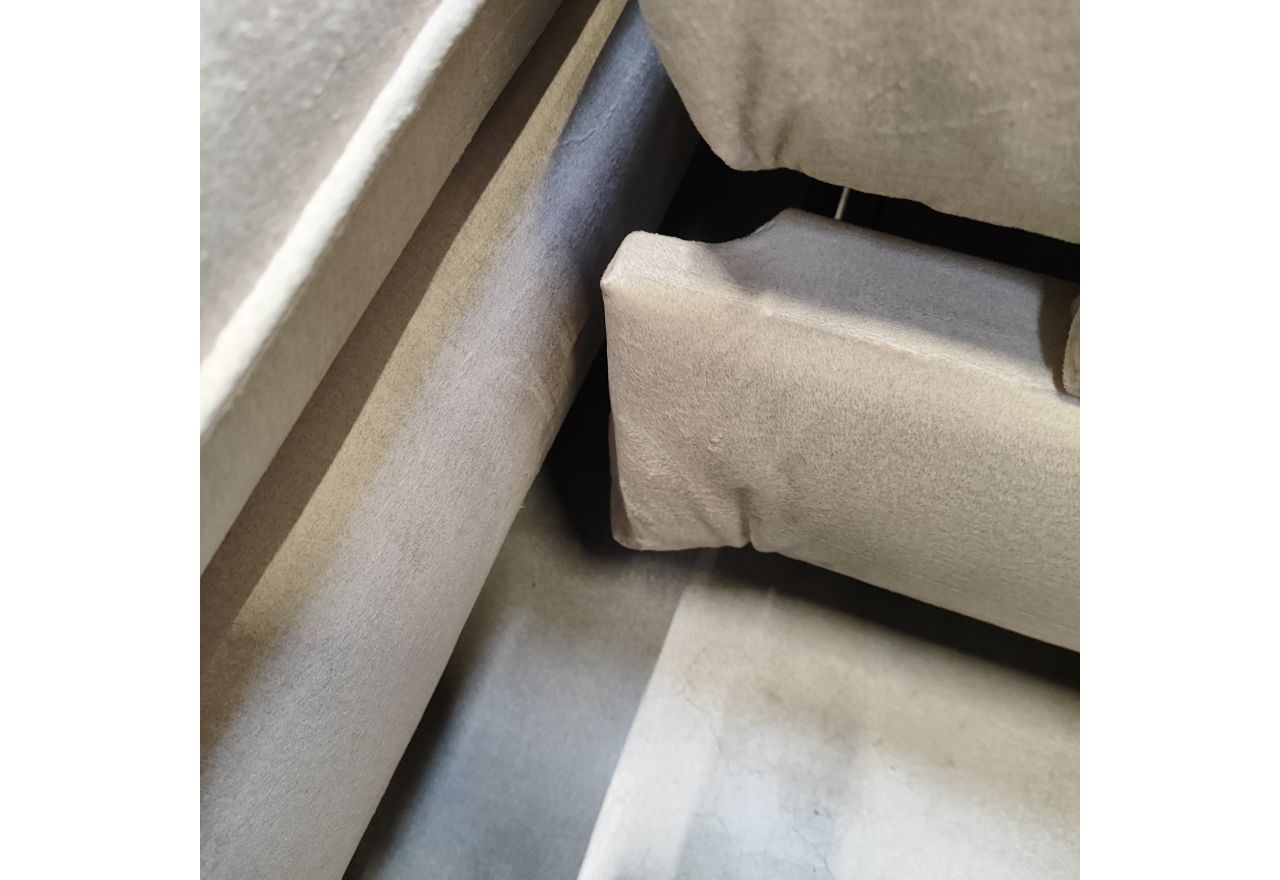 Narożnik PETER L - Monolith 02 - beżowy - OUTLETU