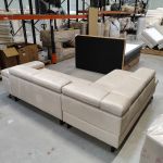 Narożnik PETER L - Monolith 02 - beżowy - OUTLETU