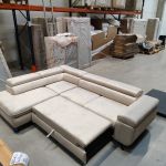 Narożnik PETER L - Monolith 02 - beżowy - OUTLETU