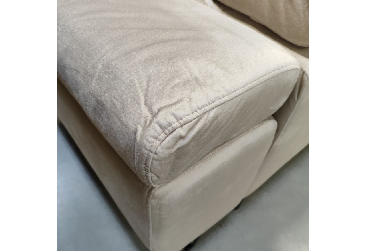 Narożnik PETER L - Monolith 02 - beżowy - OUTLETU