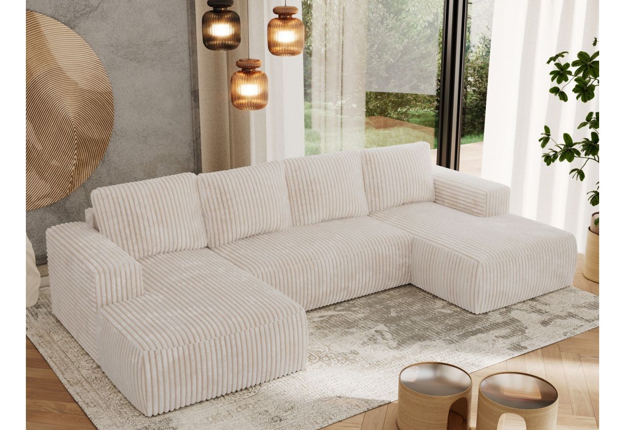 Narożnik TRENTINO U - Tilia 01 - beżowy - OUTLETU