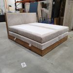 Łóżko kontynentalne WOOD CLASSIC KING 180x200 - Tilia 01 - beżowy - OUTLETU