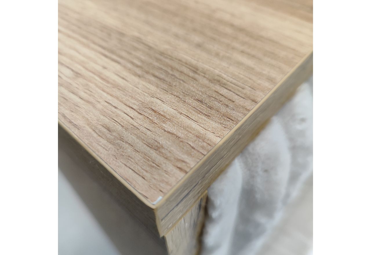 Łóżko kontynentalne WOOD CLASSIC KING 180x200 - Tilia 01 - beżowy - OUTLETU