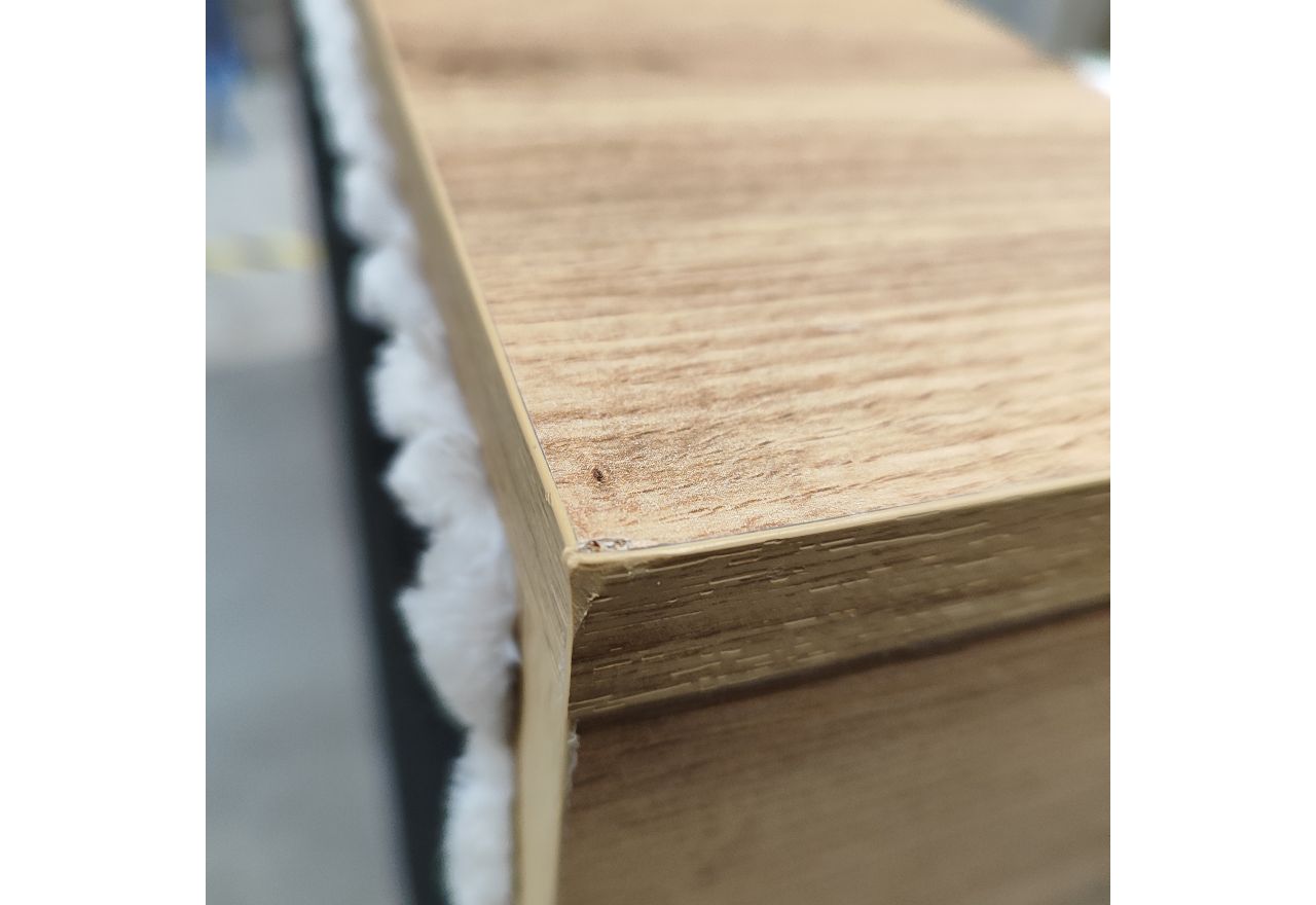 Łóżko kontynentalne WOOD CLASSIC KING 180x200 - Tilia 01 - beżowy - OUTLETU