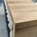 Łóżko kontynentalne WOOD CLASSIC KING 180x200 - Tilia 01 - beżowy - OUTLETU