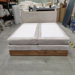 Łóżko kontynentalne WOOD CLASSIC KING 180x200 - Tilia 01 - beżowy - OUTLETU