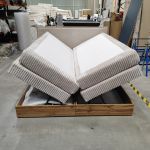 Łóżko kontynentalne WOOD CLASSIC KING 180x200 - Tilia 01 - beżowy - OUTLETU