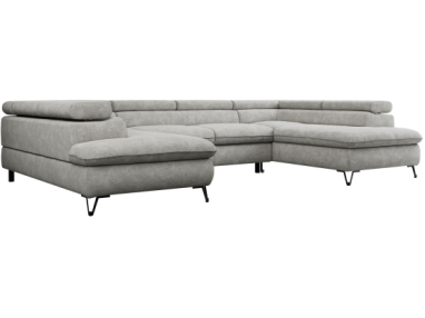 Narożnik PETER U - Matana 01 - jasny szary - OUTLET