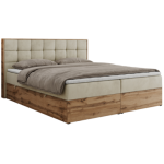 Łóżko kontynentalne ALBERO 1 180x200 - Monolith 02 - beżowy - OUTLET