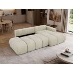 Narożnik LORAN L - strona prawa - beżowy, welwet