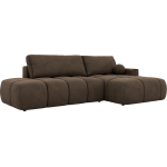 Narożnik LORAN L - strona prawa - brązowy, welwet