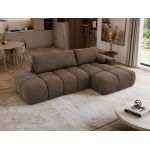 Narożnik LORAN L - strona prawa - brązowy, welwet