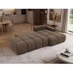 Narożnik LORAN L - strona prawa - brązowy, welwet