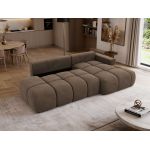 Narożnik LORAN L - strona prawa - brązowy, welwet