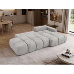 Narożnik LORAN L - strona prawa - jasnoszary, welwet