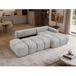 Narożnik LORAN L - strona prawa - jasnoszary, welwet