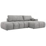 Narożnik LORAN L - strona prawa - jasnoszary, welwet