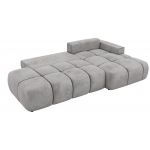 Narożnik LORAN L - strona prawa - jasnoszary, welwet