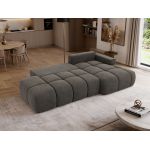 Narożnik LORAN L - strona prawa - ciemnoszary, welwet