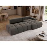 Narożnik LORAN L - strona prawa - ciemnoszary, welwet