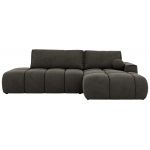 Narożnik LORAN L - strona prawa - ciemnoszary, welwet