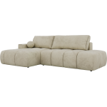 Narożnik LORAN L - strona lewa - beżowy, welwet