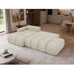 Narożnik LORAN L - strona lewa - beżowy, welwet