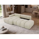 Narożnik LORAN L - strona lewa - beżowy, welwet