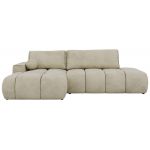 Narożnik LORAN L - strona lewa - beżowy, welwet