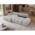 Narożnik LORAN L - strona lewa - jasnoszary, welwet