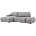 Narożnik LORAN L - strona lewa - jasnoszary, welwet