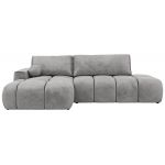 Narożnik LORAN L - strona lewa - jasnoszary, welwet