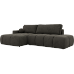 Narożnik LORAN L - strona lewa - ciemnoszary, welwet