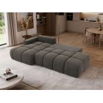 Narożnik LORAN L - strona lewa - ciemnoszary, welwet