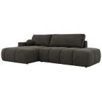 Narożnik LORAN L - strona lewa - ciemnoszary, welwet