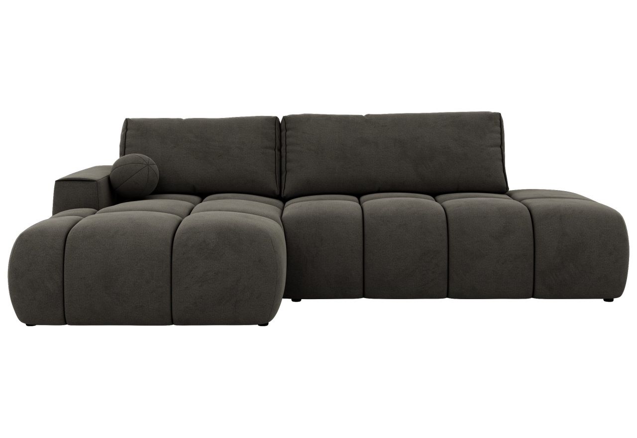 Narożnik LORAN L - strona lewa - ciemnoszary, welwet