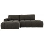 Narożnik LORAN L - strona lewa - ciemnoszary, welwet