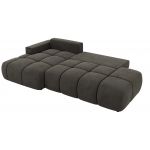 Narożnik LORAN L - strona lewa - ciemnoszary, welwet