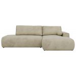 Narożnik TAREN L - strona prawa - beżowy, welwet