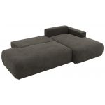 Narożnik TAREN L - strona prawa - ciemnoszary, welwet