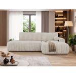 Narożnik TAREN L - strona prawa - beżowy, sztruks