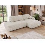 Narożnik TAREN L - strona prawa - beżowy, sztruks