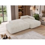 Narożnik TAREN L - strona prawa - beżowy, sztruks