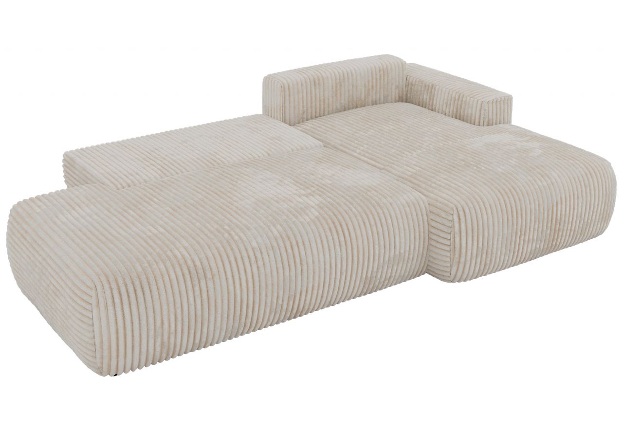 Narożnik TAREN L - strona prawa - beżowy, sztruks