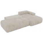 Narożnik TAREN L - strona prawa - beżowy, sztruks