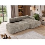 Narożnik TAREN L - strona prawa - jasnobrązowy, sztruks