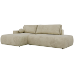 Narożnik TAREN L - strona lewa - beżowy, welwet