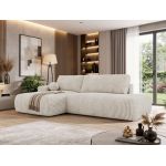 Narożnik TAREN L - strona lewa - beżowy, sztruks