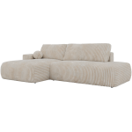 Narożnik TAREN L - strona lewa - beżowy, sztruks